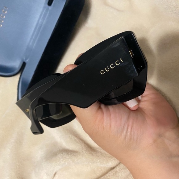 GUCCI Acetate Square Frame Sunglasses GG0630S Black - Picture 5 of 7